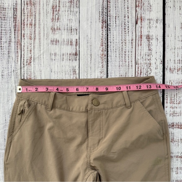 North Face Women’s Paramount Convertible Pants Sz 00 Beige Khaki Zip Off Roll Up - Picture 5 of 7
